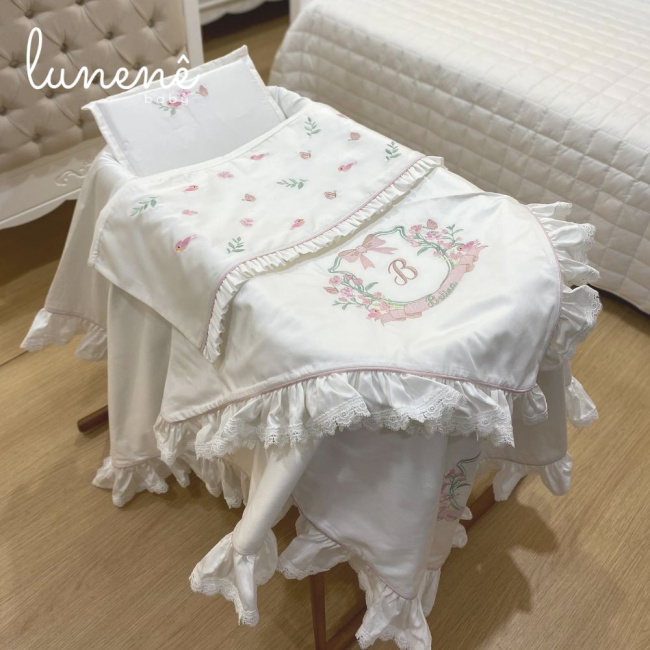 Kit Maternidade 04 Peças Premium 400 Fios 4564