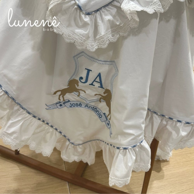 Kit Maternidade 05 Peças Cavalinho 200 Fios 4573