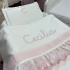 Kit Maternidade 05 Peças Lunenê Baby Casteli Rosa 400 Fios 4583