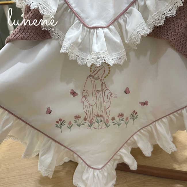 Kit Maternidade 05 Peças Nossa Senhora Jardim 400 Fios 4585