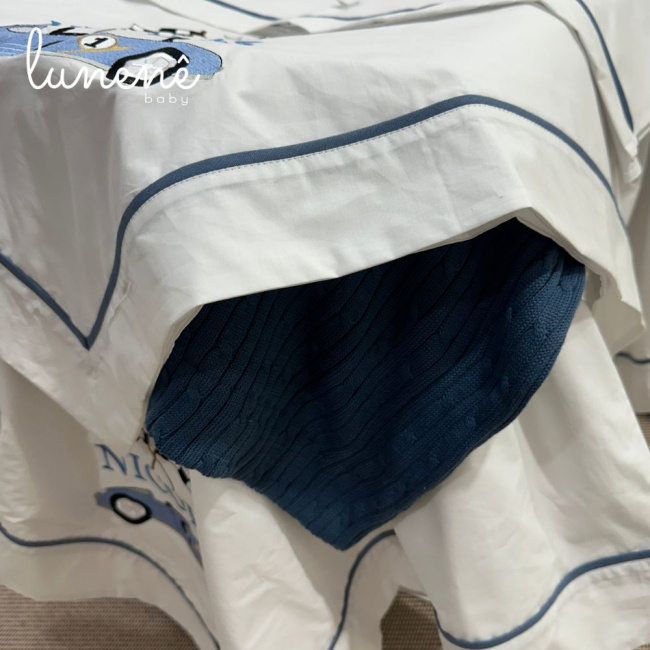 Kit Maternidade 05 Peças Personale Baby Azul Royal 200 Fios 4636