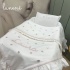 Kit Maternidade Personalizado 04 Peças Borboletas Rose Laura com Nome do Bebê