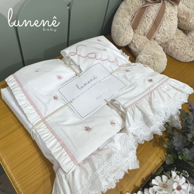 Kit Maternidade Personalizado 04 Peças Florzinha 4621