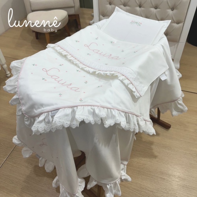 Kit Maternidade Personalizado 04 Peças Florzinha 4621