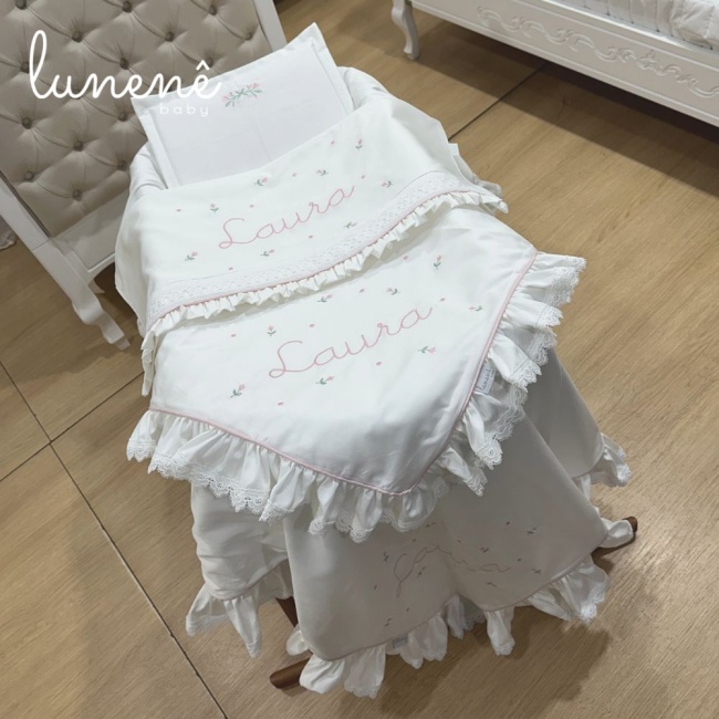 Kit Maternidade Personalizado 04 Peças Florzinha 4621
