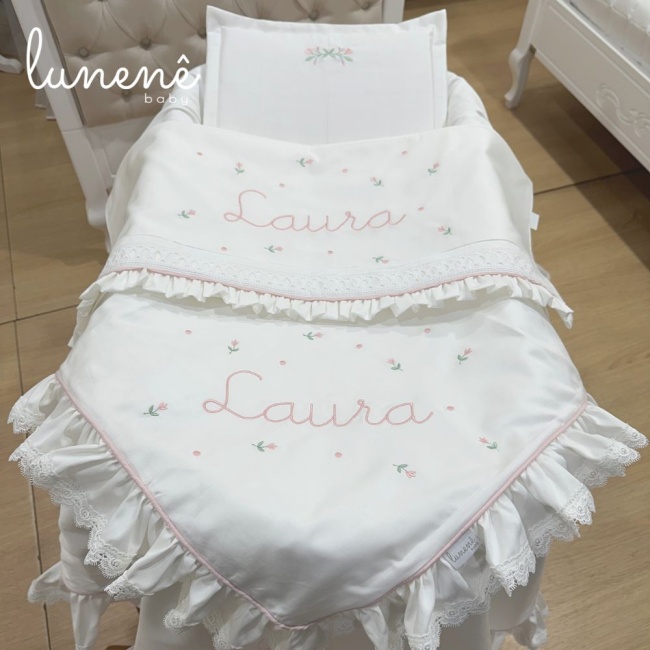 Kit Maternidade Personalizado 04 Peças Florzinha 4621