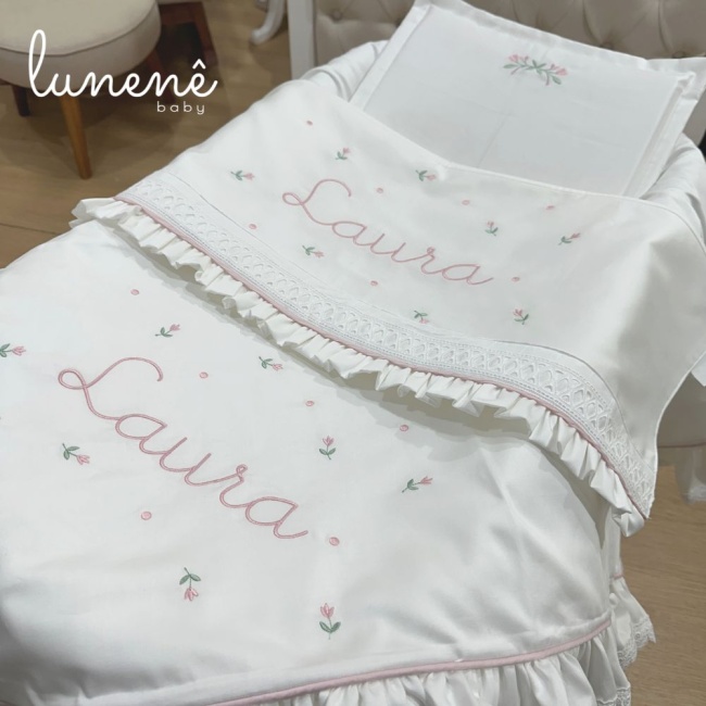 Kit Maternidade Personalizado 04 Peças Florzinha 4621