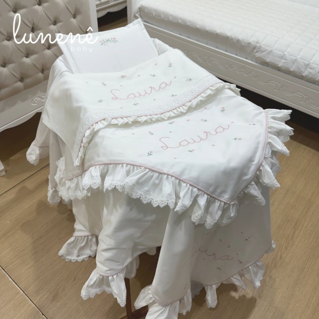 Kit Maternidade Personalizado 04 Peças Florzinha 4621