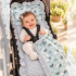 Kit Passeio Colchonete para Carrinho de Bebê Ovelhinha Azul