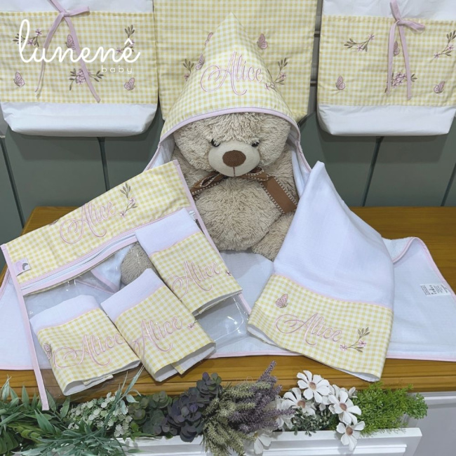 Kit Presente 06 Peças Jardim Encantado 200 Fios 4556