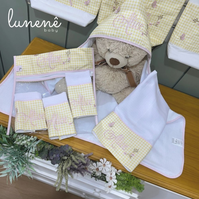 Kit Presente 06 Peças Jardim Encantado 200 Fios 4556