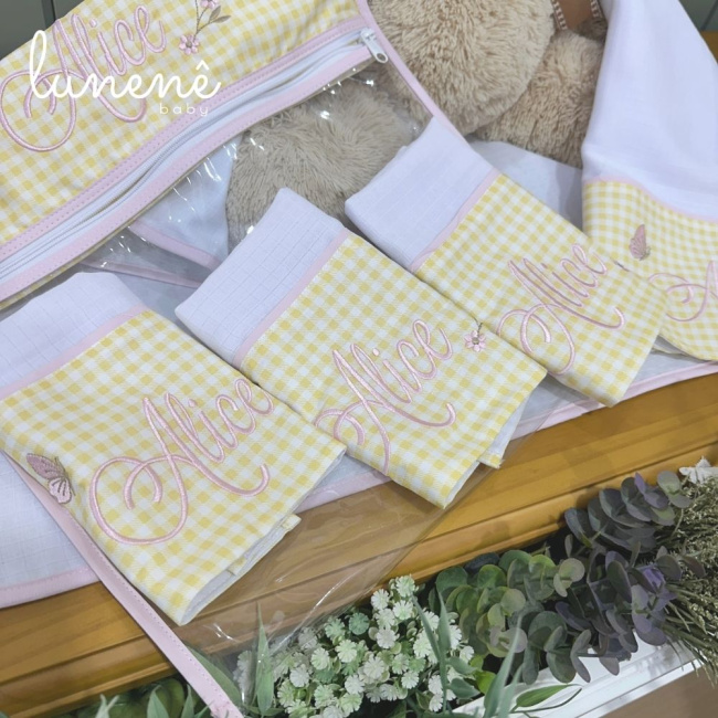 Kit Presente 06 Peças Jardim Encantado 200 Fios 4556