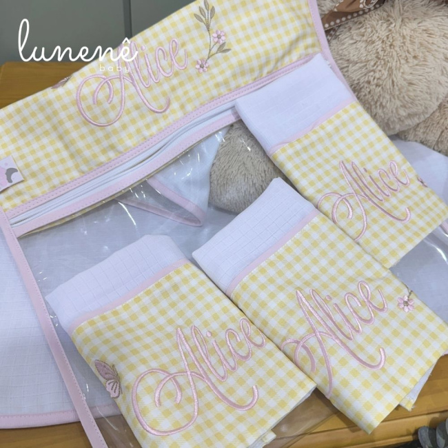 Kit Presente 06 Peças Jardim Encantado 200 Fios 4556