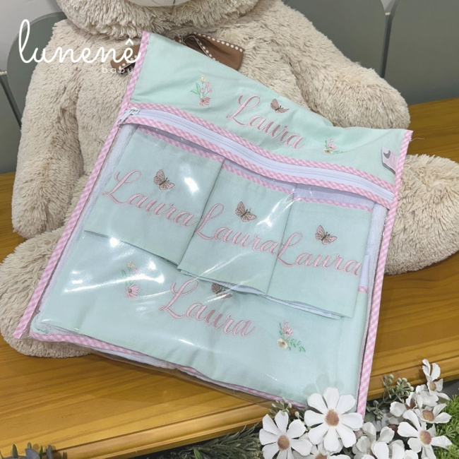 Kit Presente 06 Peças Jardim Encantado 200 Fios 4587