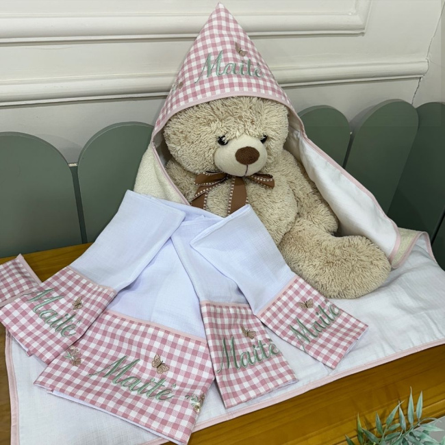 Kit Presente 06 peças Jardim Encantado Maitê 200 Fios 4525