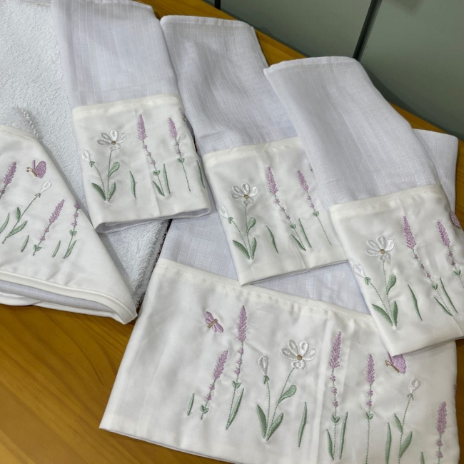 Kit Presente 06 peças Lavanda Baby 400 Fios 4499