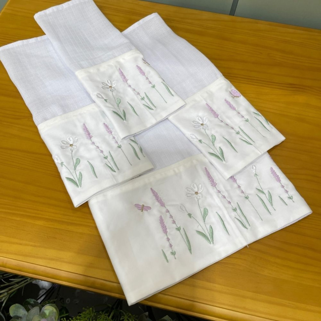 Kit Presente 06 peças Lavanda Baby 400 Fios 4499