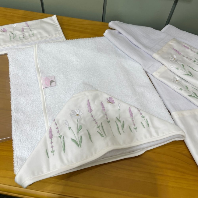 Kit Presente 06 peças Lavanda Baby 400 Fios 4499