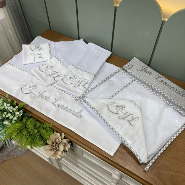 Kit Presente 06 peças Leonardo Baby 200 Fios 4510