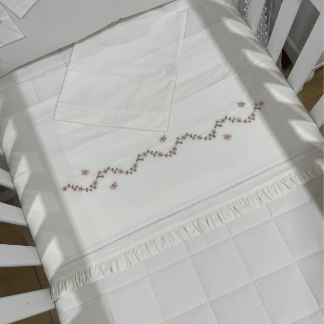 Lençol de Berço 03 Peças Capri Baby 200 Fios 4506
