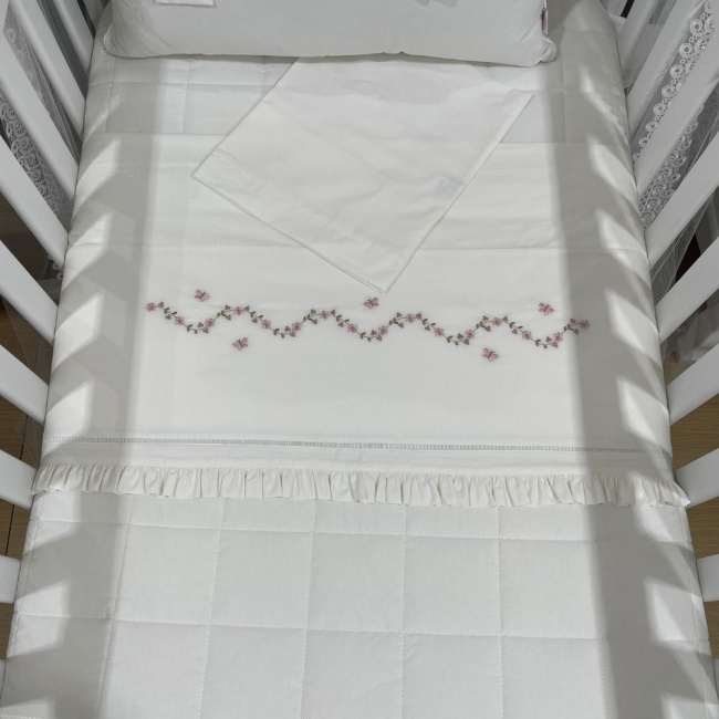 Lençol de Berço 03 Peças Capri Baby 200 Fios 4506