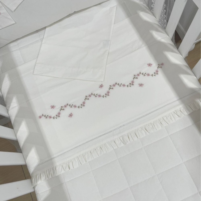 Lençol de Berço 03 Peças Capri Baby 200 Fios 4506