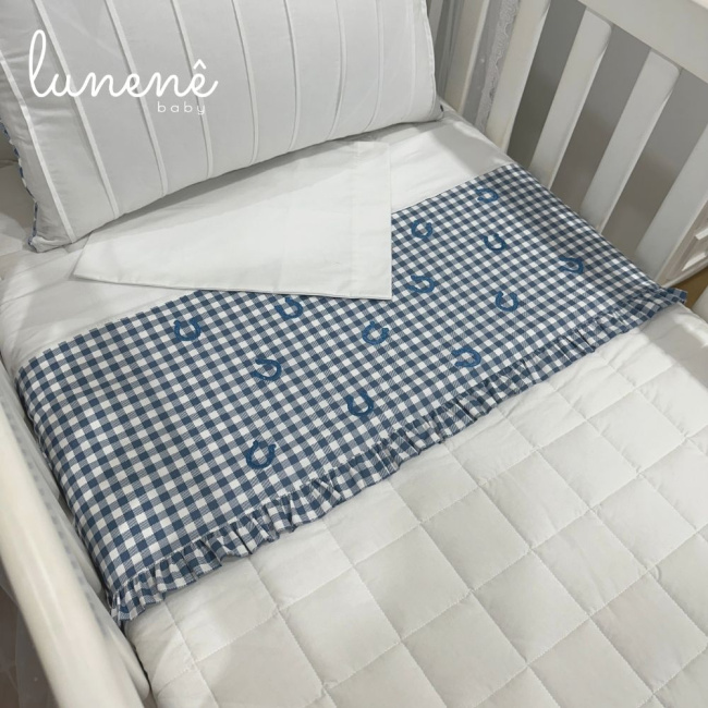 Lençol de Berço 03 Peças Cavalinho 200 Fios 4573