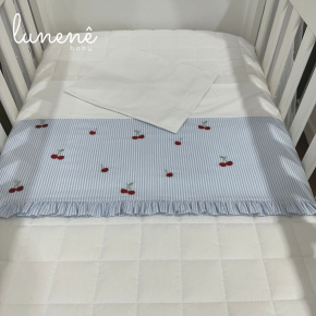 Lençol de Berço 03 Peças Cerejinha 200 Fios 4566