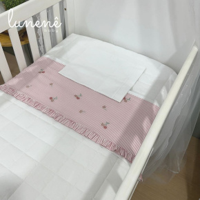 Lençol de Berço 03 Peças Cerejinha Rose 200 Fios 4568