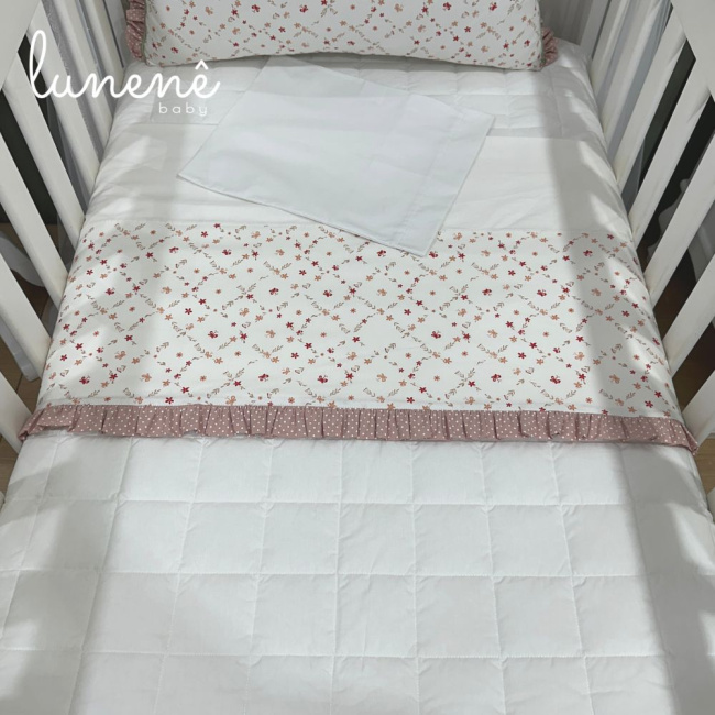 Lençol de Berço 03 Peças Floral Mariana 200 Fios 4570