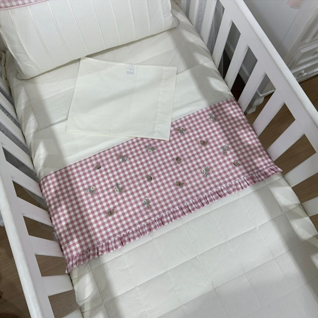 Lençol de Berço 03 Peças Jardim Encantado Maitê 200 Fios 4525