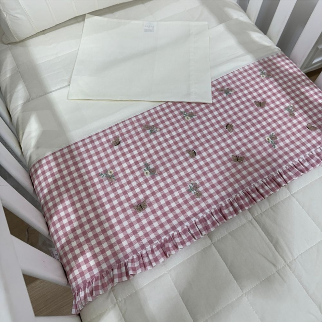 Lençol de Berço 03 Peças Jardim Encantado Maitê 200 Fios 4525