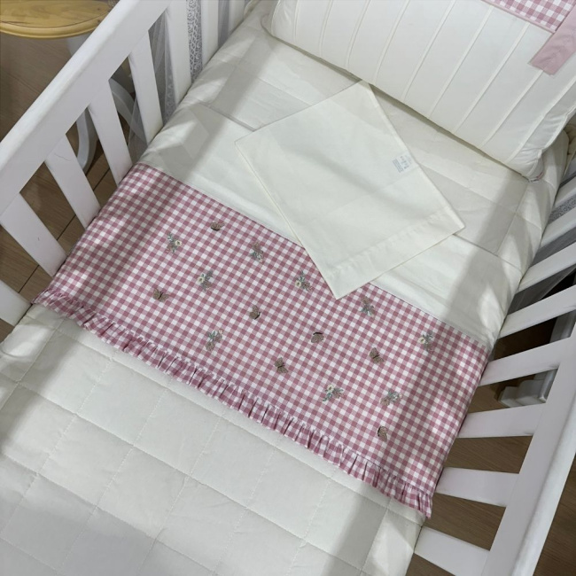 Lençol de Berço 03 Peças Jardim Encantado Maitê 200 Fios 4525