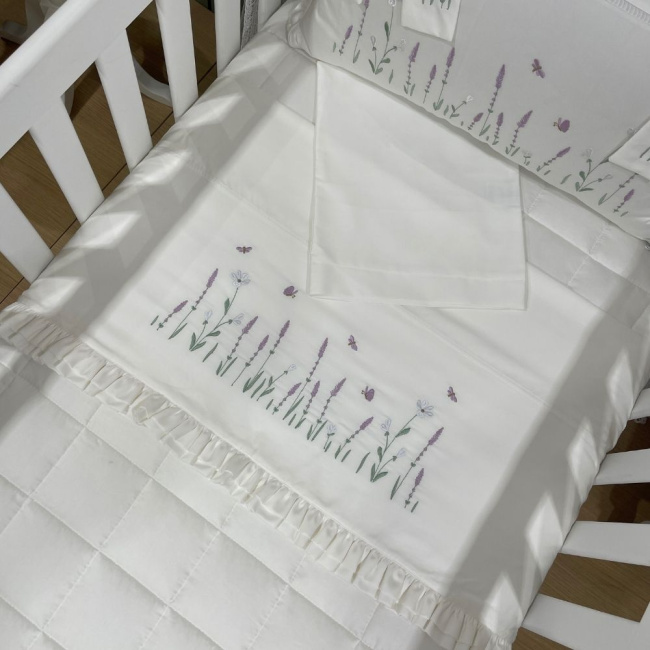 Lençol de Berço 03 Peças Lavanda Baby 400 Fios 4499