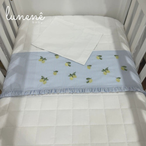 Lençol de Berço 03 Peças Limãozinho 200 Fios 4567