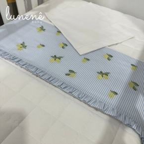 Lençol de Berço 03 Peças Limãozinho 200 Fios 4567