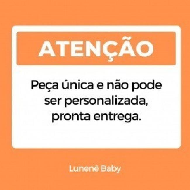 Lençol de Berço 03 Peças Lunenê Baby 140 Fios com Nome Benício 4114