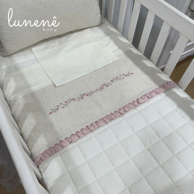 Lençol de Berço 03 Peças Lunenê Baby 9097