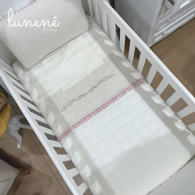Lençol de Berço 03 Peças Lunenê Baby 9097