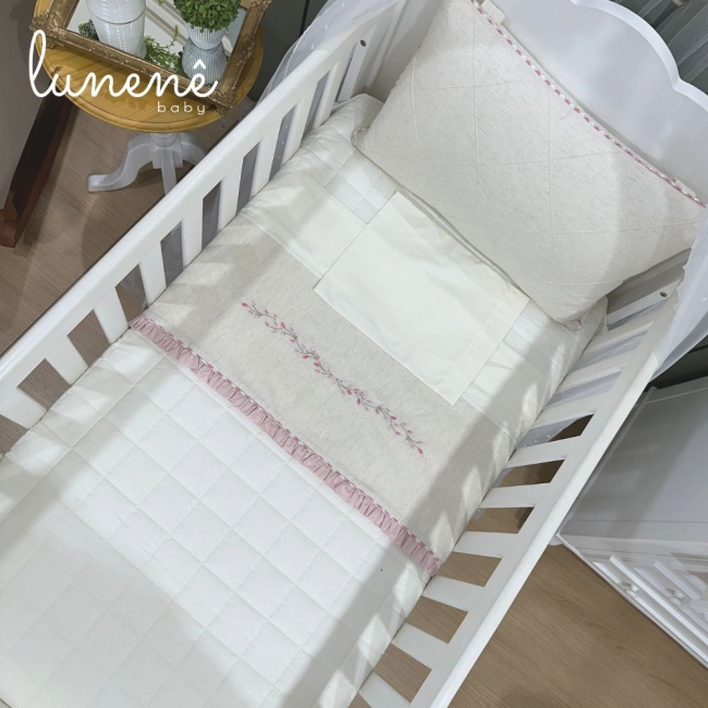 Lençol de Berço 03 Peças Lunenê Baby 9097