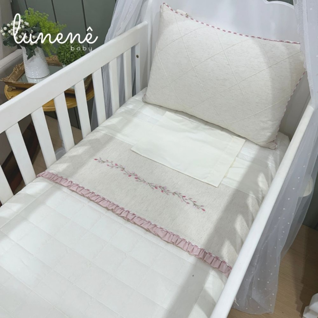 Lençol de Berço 03 Peças Lunenê Baby 9097