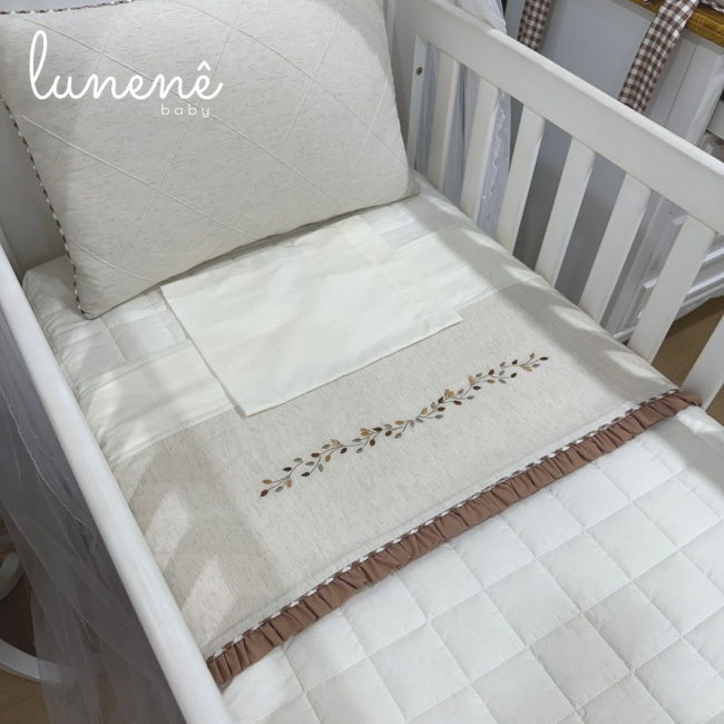 Lençol de Berço 03 Peças Lunenê Baby 9098