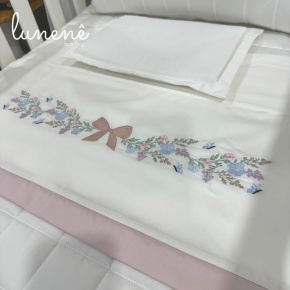 Lençol de Berço 03 Peças Lunenê Baby Brasão 400 Fios 4582
