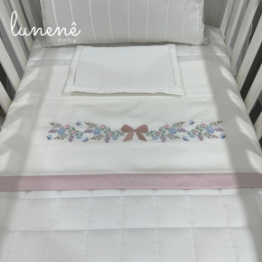 Lençol de Berço 03 Peças Lunenê Baby Brasão 400 Fios 4582