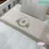 Lençol de Berço 03 Peças Lunenê Baby inicial B 4442