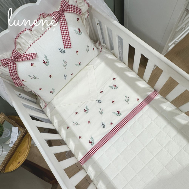 Lençol de Berço 03 Peças Personale Baby Cogumelo 200 Fios 4555