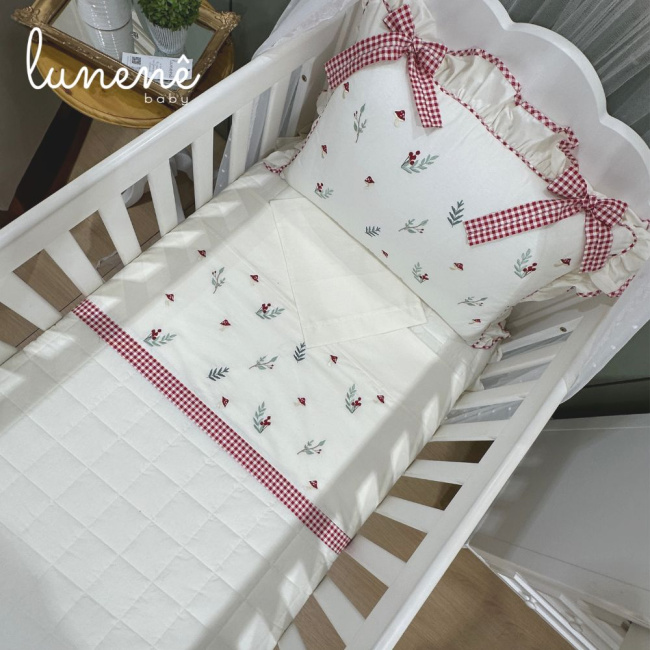 Lençol de Berço 03 Peças Personale Baby Cogumelo 200 Fios 4555