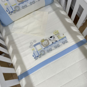 Lençol de Berço 03 Peças Trenzinho Baby 200 Fios 4515