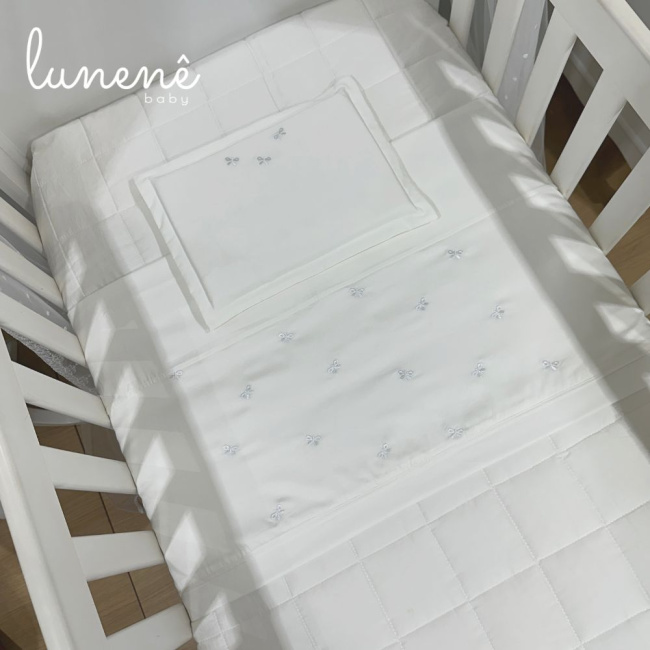 Lençol de Berço 03 Peças White Baby 400 Fios 4309