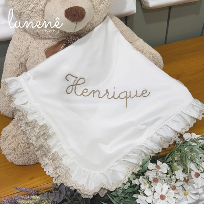 Manta Maternidade com Forro Castelli Caqui 400 Fios 4579